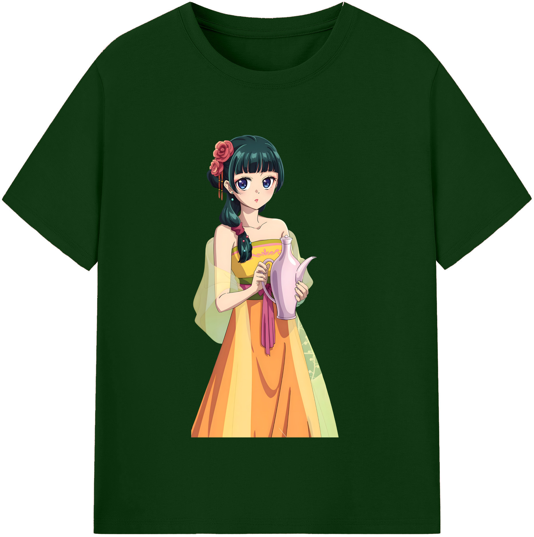 （画像用） 薬屋のひとりごと The Apothecary Diaries 綿100％半袖Tシャツ（フロントプリント）